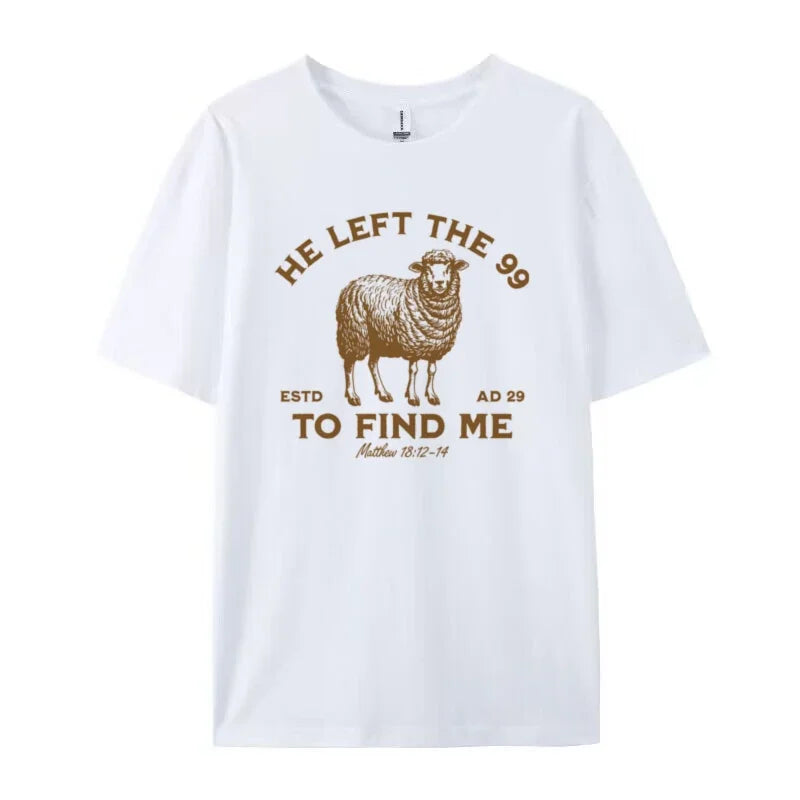 He Left the 99 Women's Vintage Christian Tee