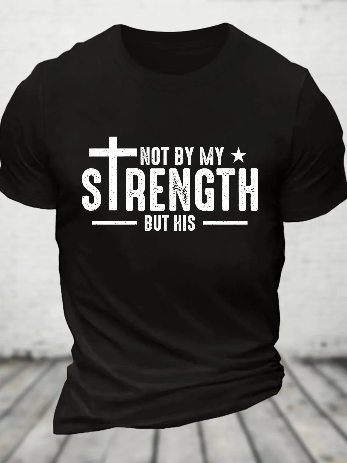 Faith Message Bible Verse Cotton T-shirt