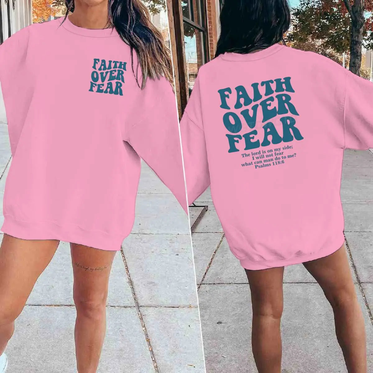 "Faith Over Fear" Retro Sweatshirt