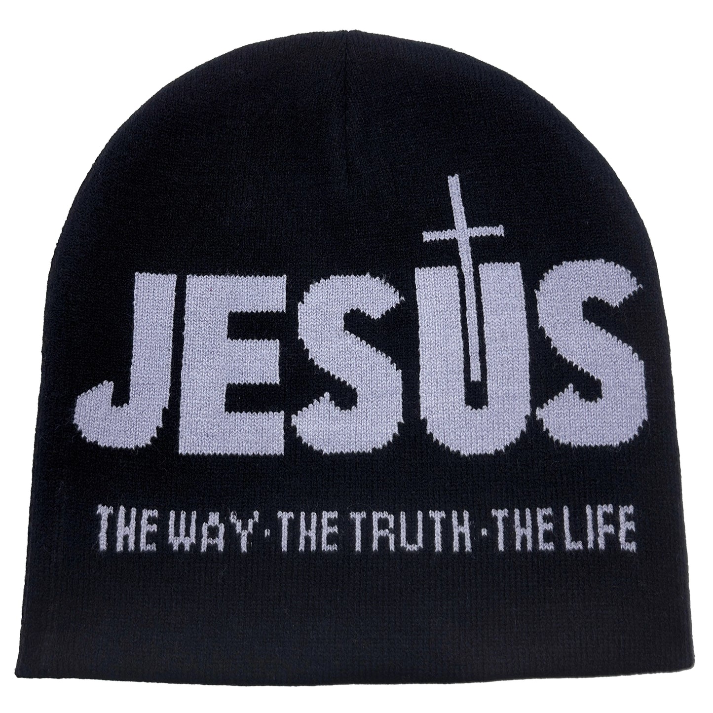 JESUS Print Knit Unisex Beanie Hat