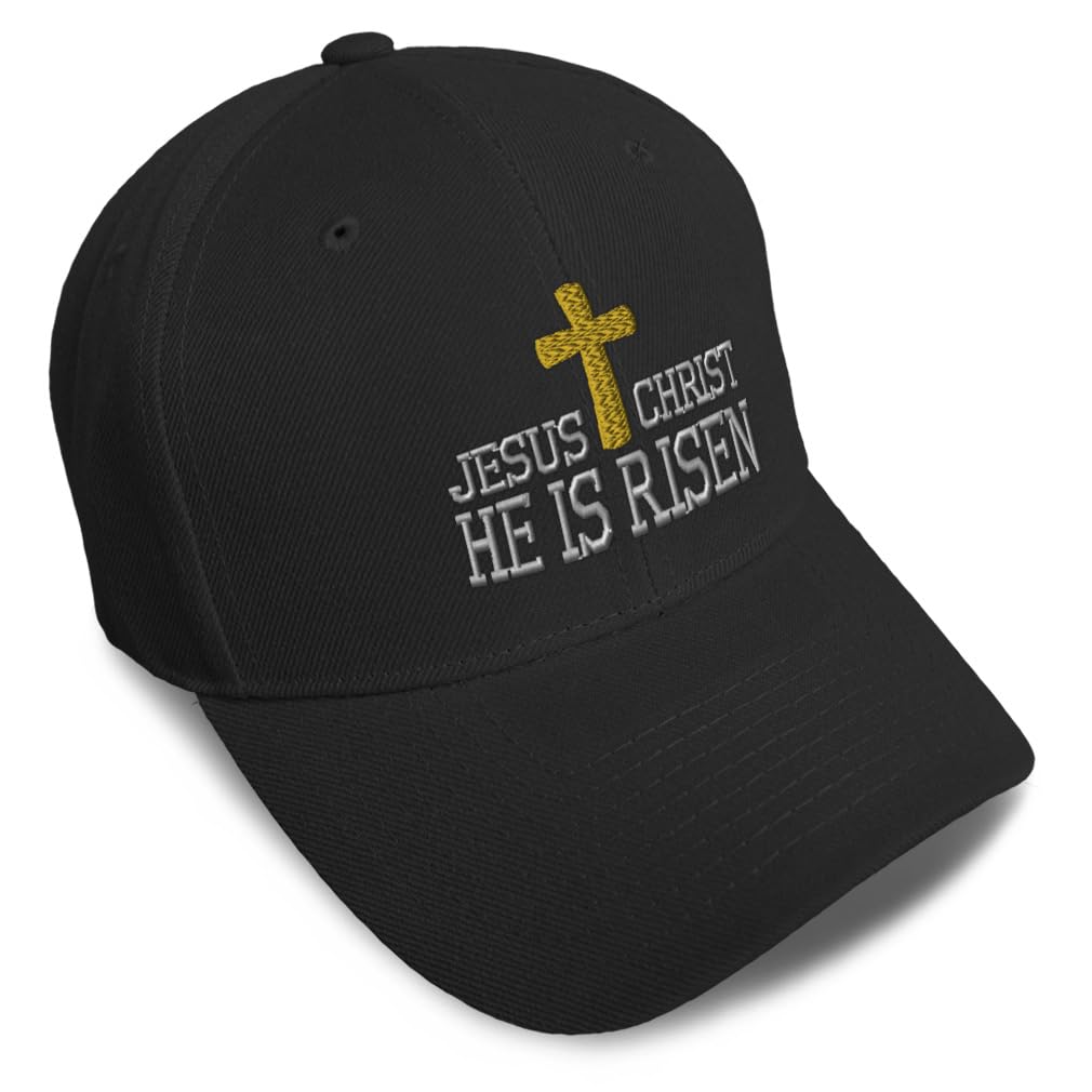 Unisex Embroidered He Is Risen Baseball Caps