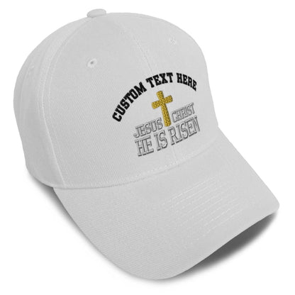Unisex Embroidered He Is Risen Baseball Caps