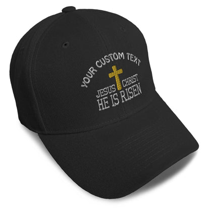 Unisex Embroidered He Is Risen Baseball Caps