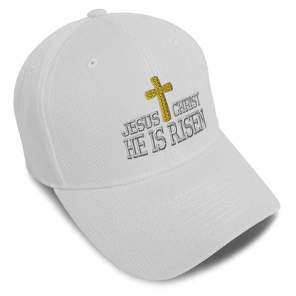 Unisex Embroidered He Is Risen Baseball Caps