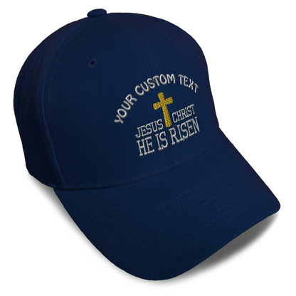 Unisex Embroidered He Is Risen Baseball Caps