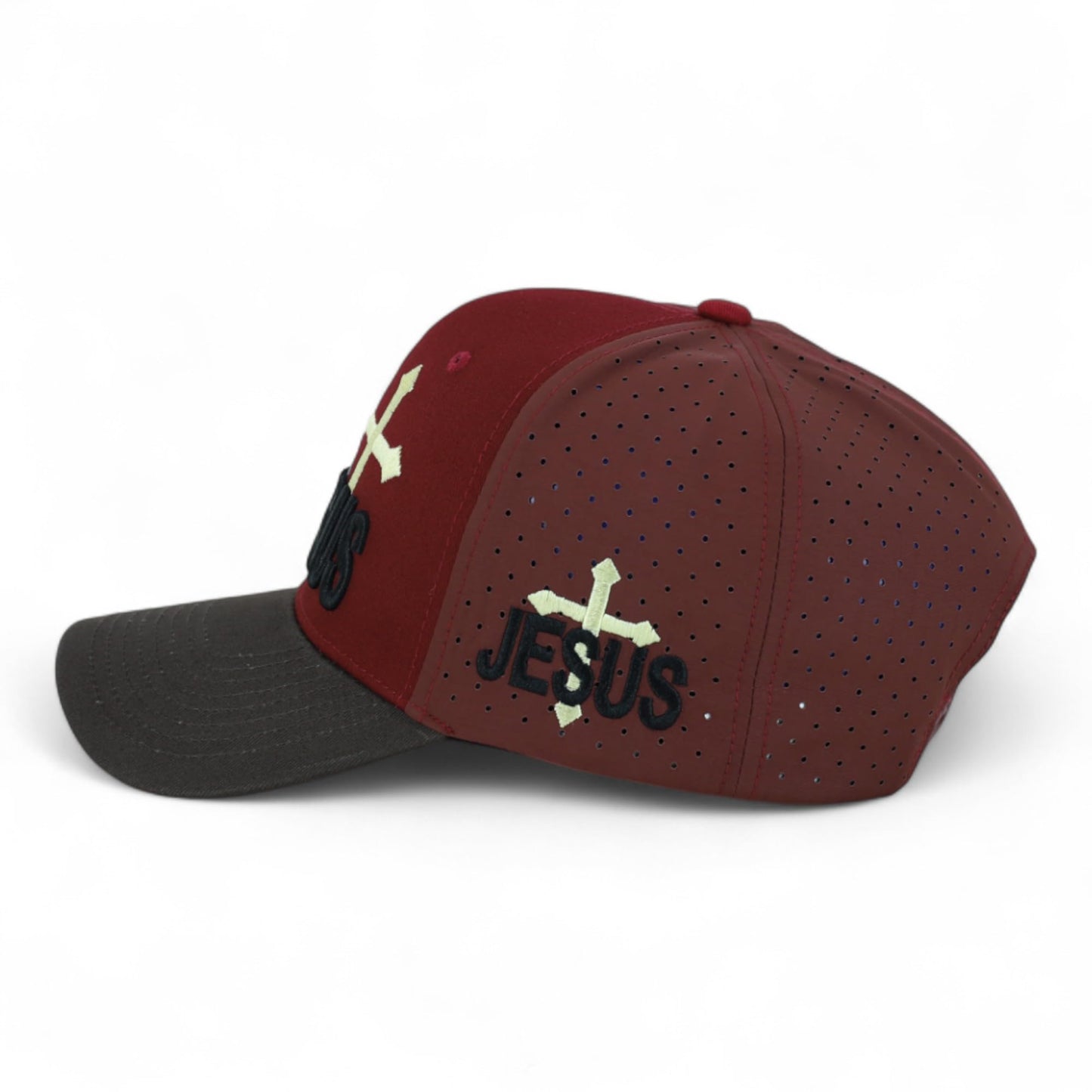 Jesus Praying Hand Embroidered Bold Faith Ball Cap