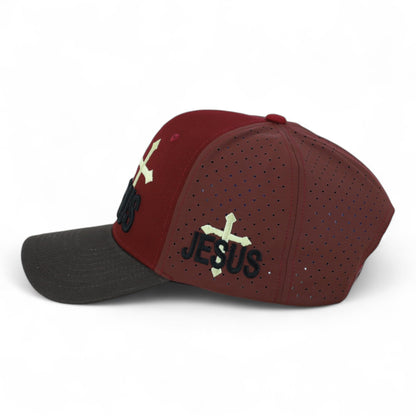 Jesus Praying Hand Embroidered Bold Faith Ball Cap
