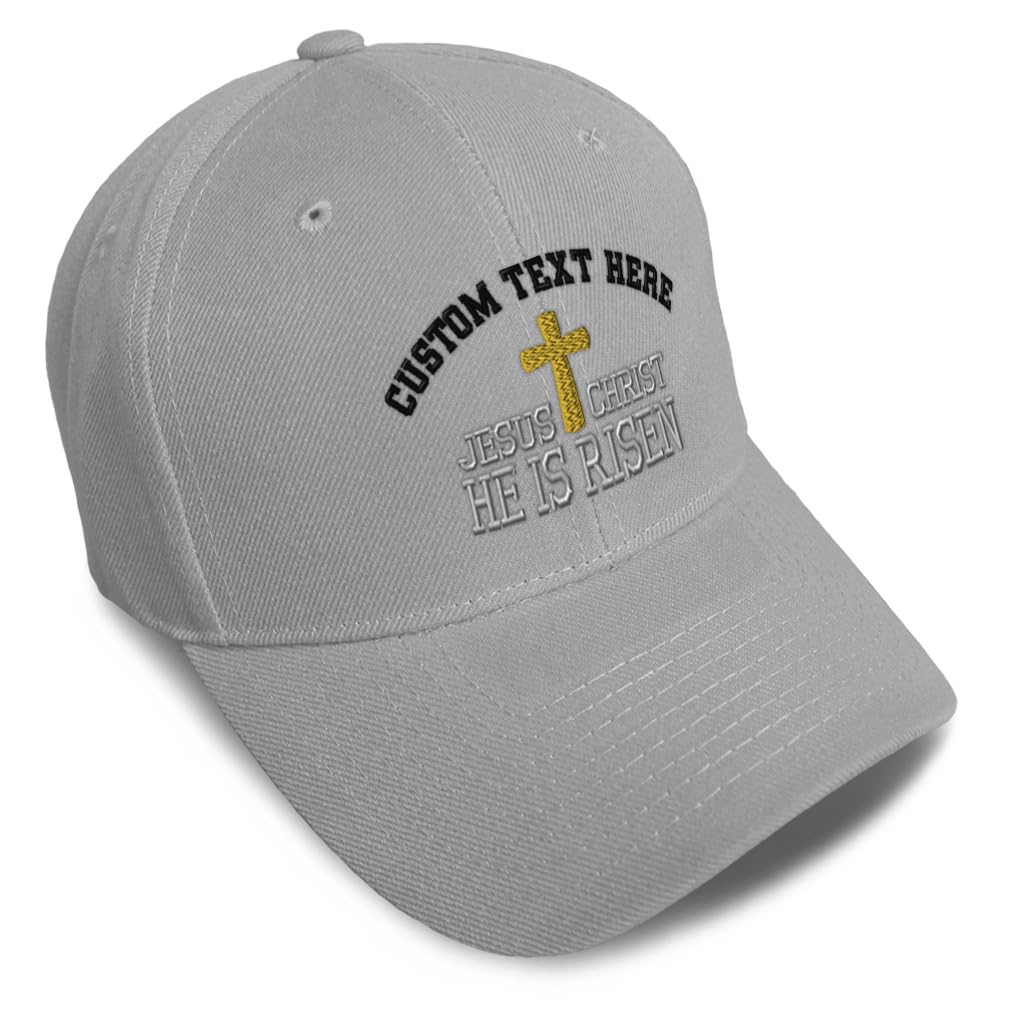 Unisex Embroidered He Is Risen Baseball Caps
