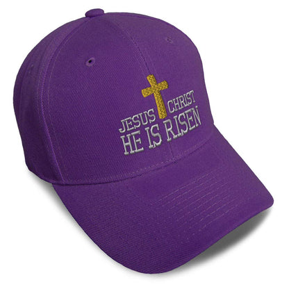 Unisex Embroidered He Is Risen Baseball Caps