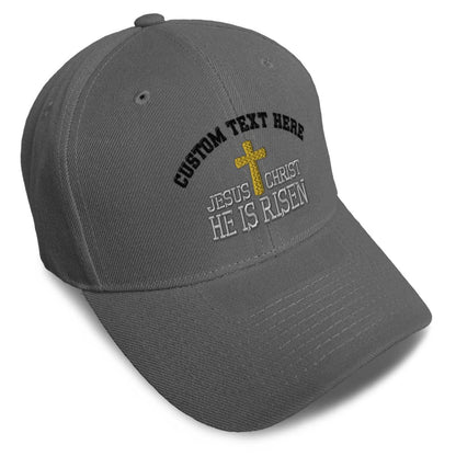 Unisex Embroidered He Is Risen Baseball Caps
