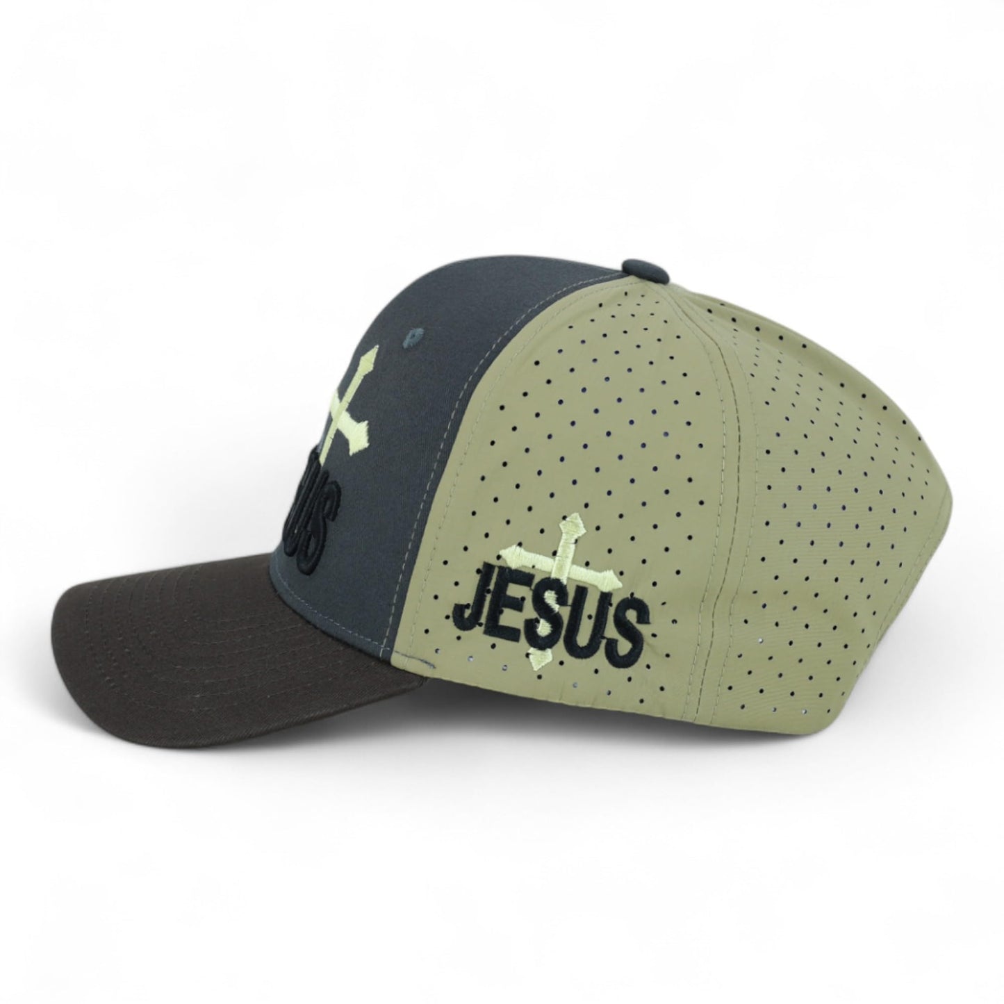 Jesus Praying Hand Embroidered Bold Faith Ball Cap