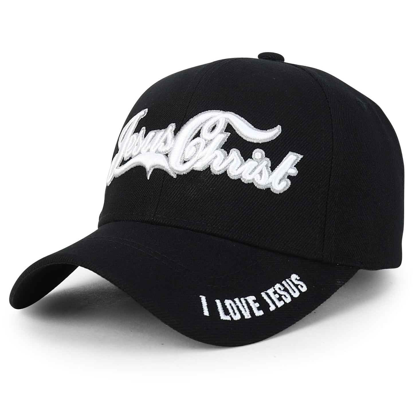 Jesus Praying Hand Embroidered Bold Faith Ball Cap