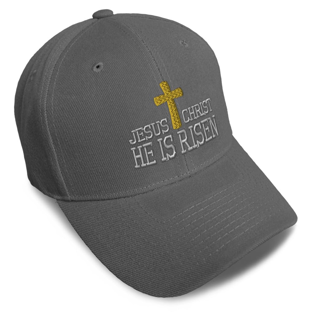 Unisex Embroidered He Is Risen Baseball Caps