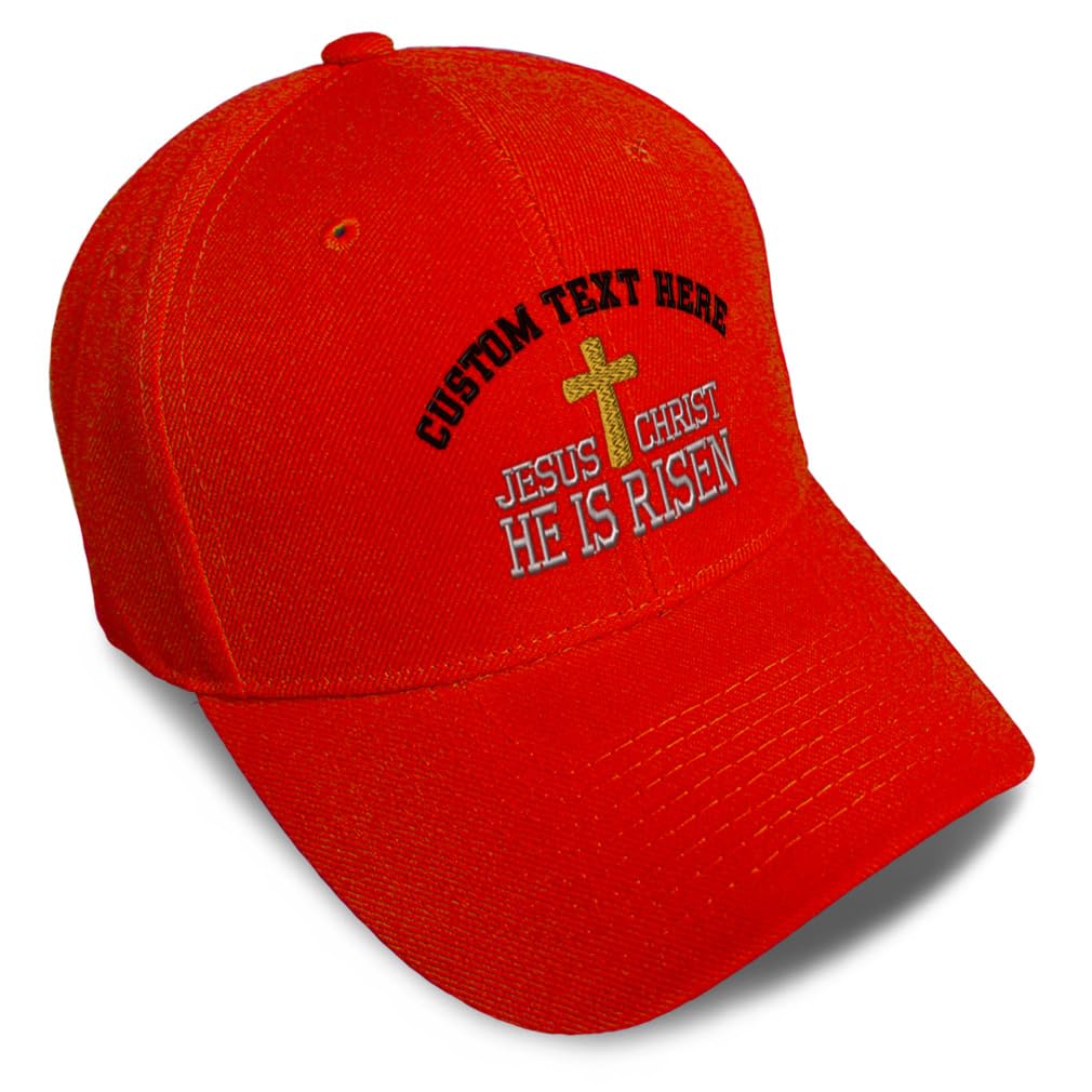 Unisex Embroidered He Is Risen Baseball Caps