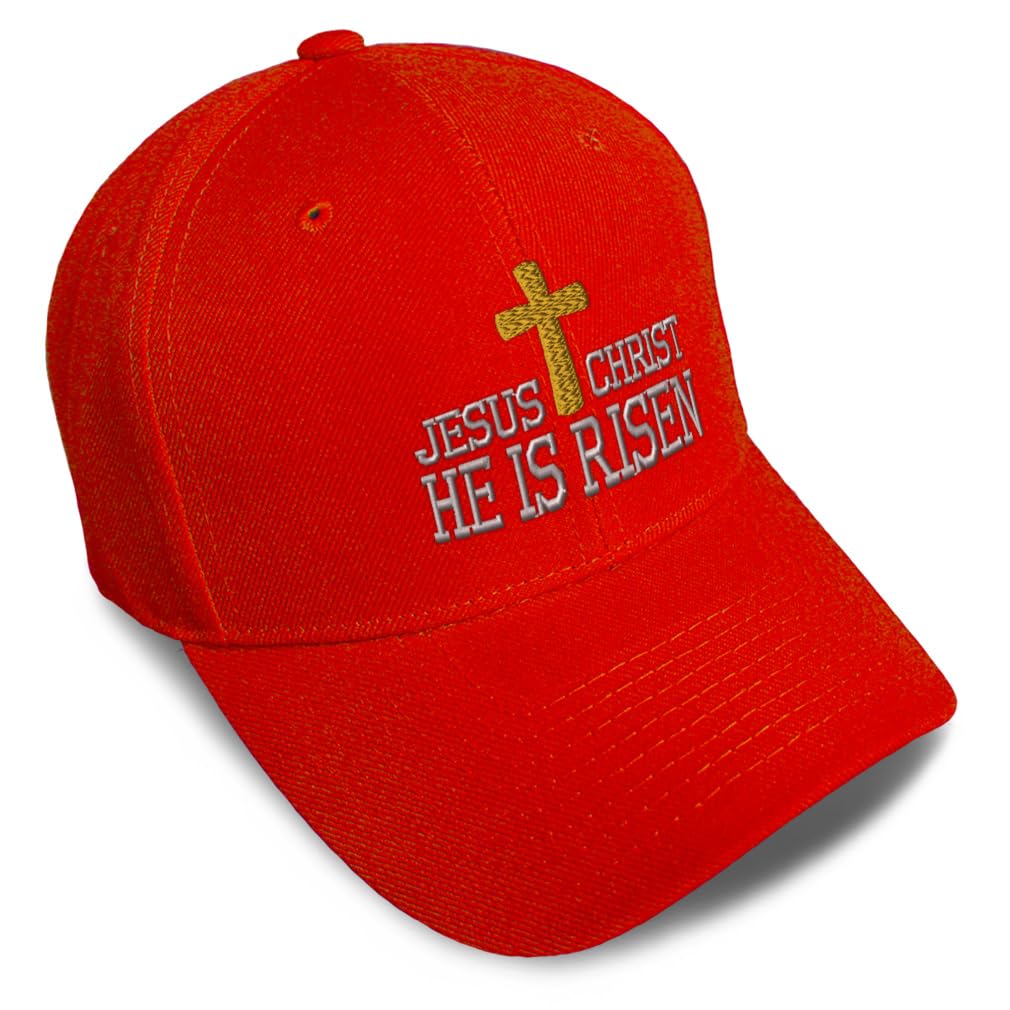 Unisex Embroidered He Is Risen Baseball Caps