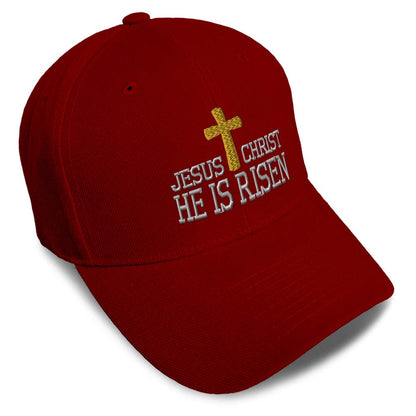 Unisex Embroidered He Is Risen Baseball Caps
