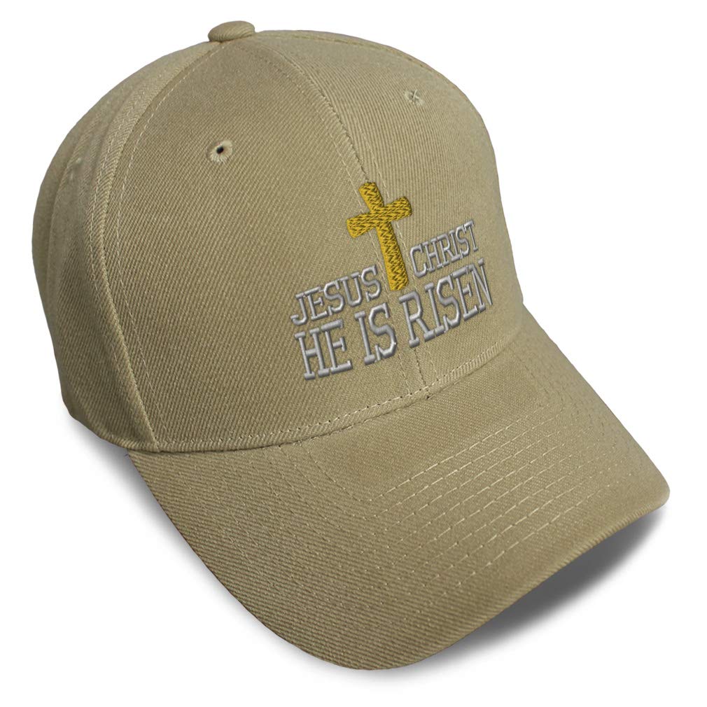 Unisex Embroidered He Is Risen Baseball Caps