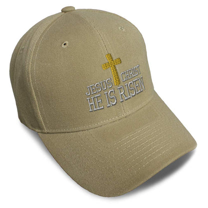Unisex Embroidered He Is Risen Baseball Caps