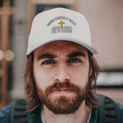 Unisex Embroidered He Is Risen Baseball Caps