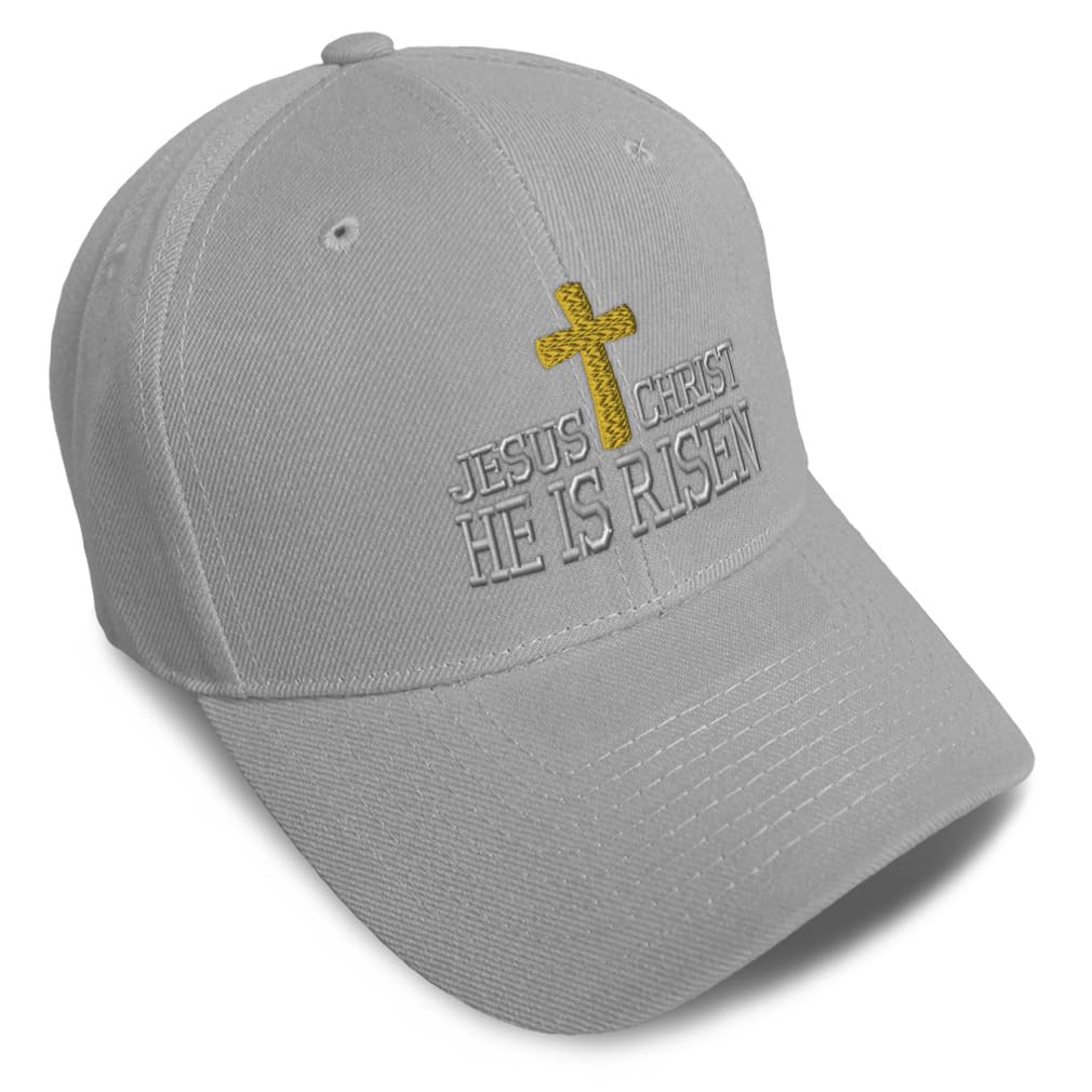 Unisex Embroidered He Is Risen Baseball Caps
