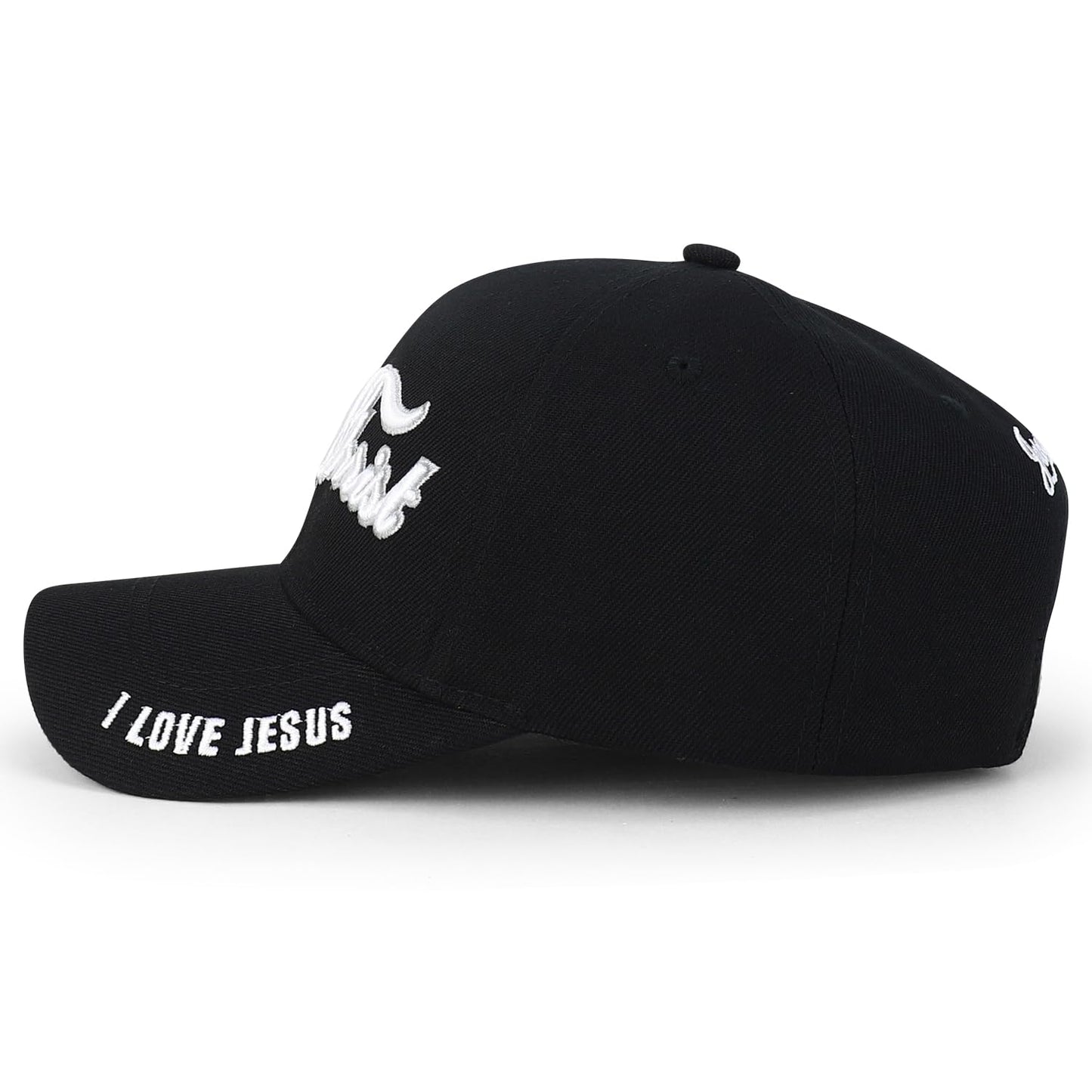Jesus Praying Hand Embroidered Bold Faith Ball Cap