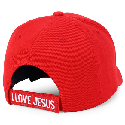 Jesus Praying Hand Embroidered Bold Faith Ball Cap