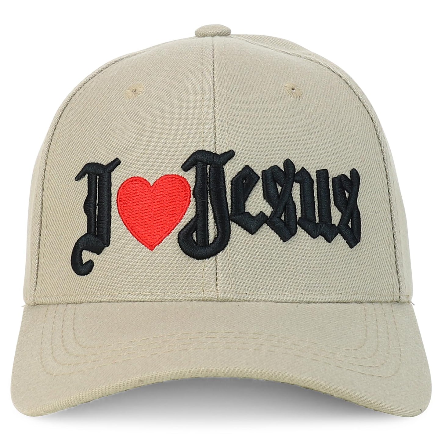 Jesus Praying Hand Embroidered Bold Faith Ball Cap