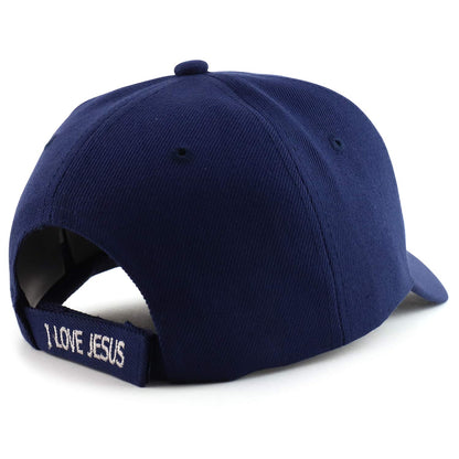 Jesus Praying Hand Embroidered Bold Faith Ball Cap