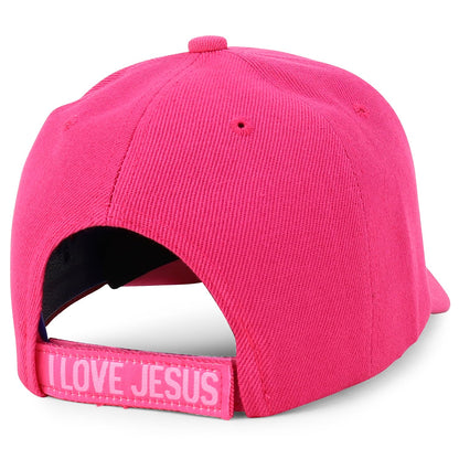 Jesus Praying Hand Embroidered Bold Faith Ball Cap