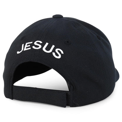Jesus Praying Hand Embroidered Bold Faith Ball Cap