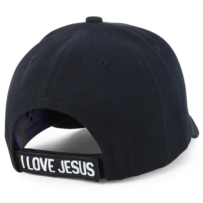 Jesus Praying Hand Embroidered Bold Faith Ball Cap