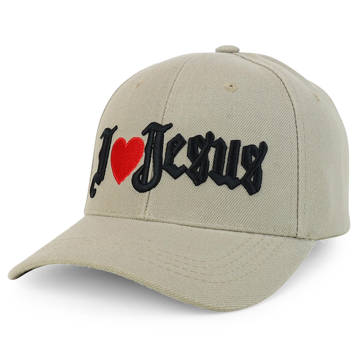 Jesus Praying Hand Embroidered Bold Faith Ball Cap