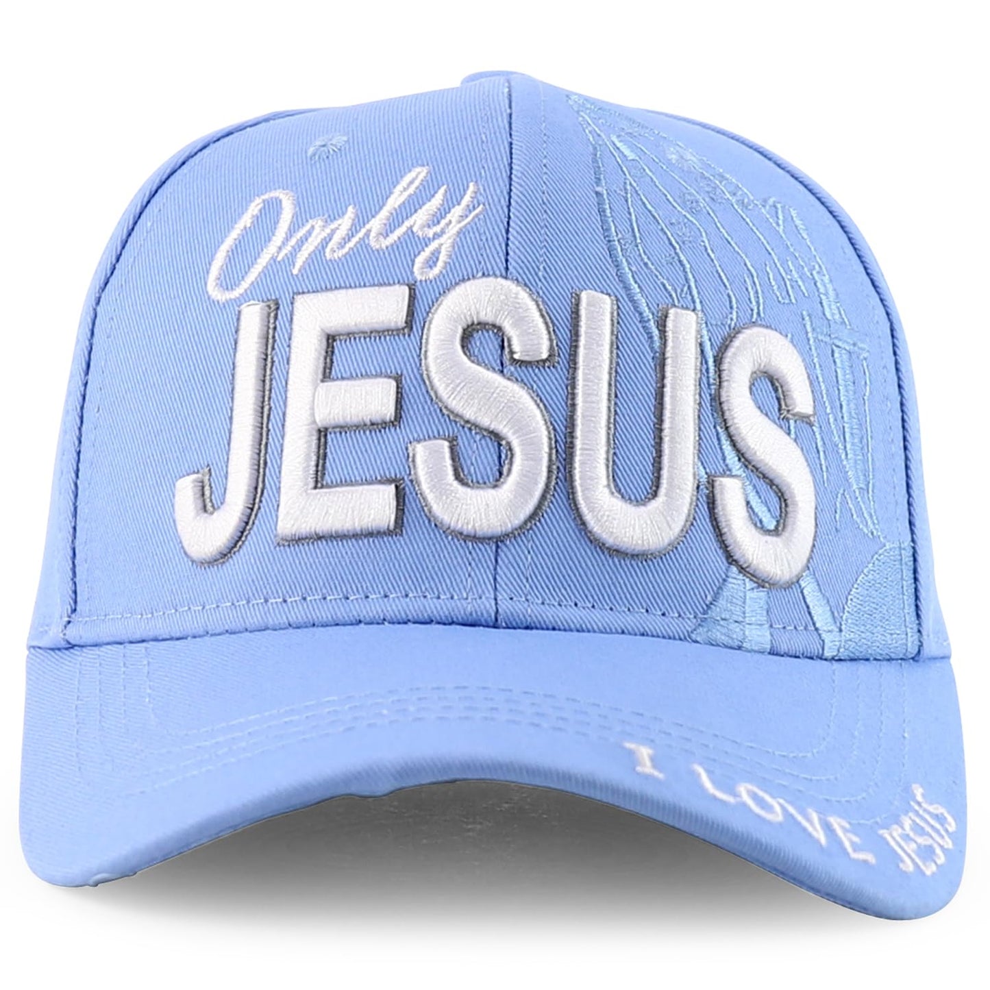 Jesus Praying Hand Embroidered Bold Faith Ball Cap