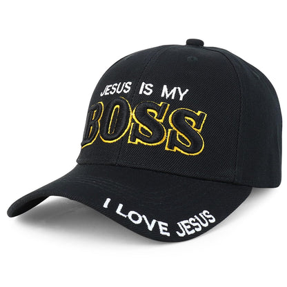 Jesus Praying Hand Embroidered Bold Faith Ball Cap