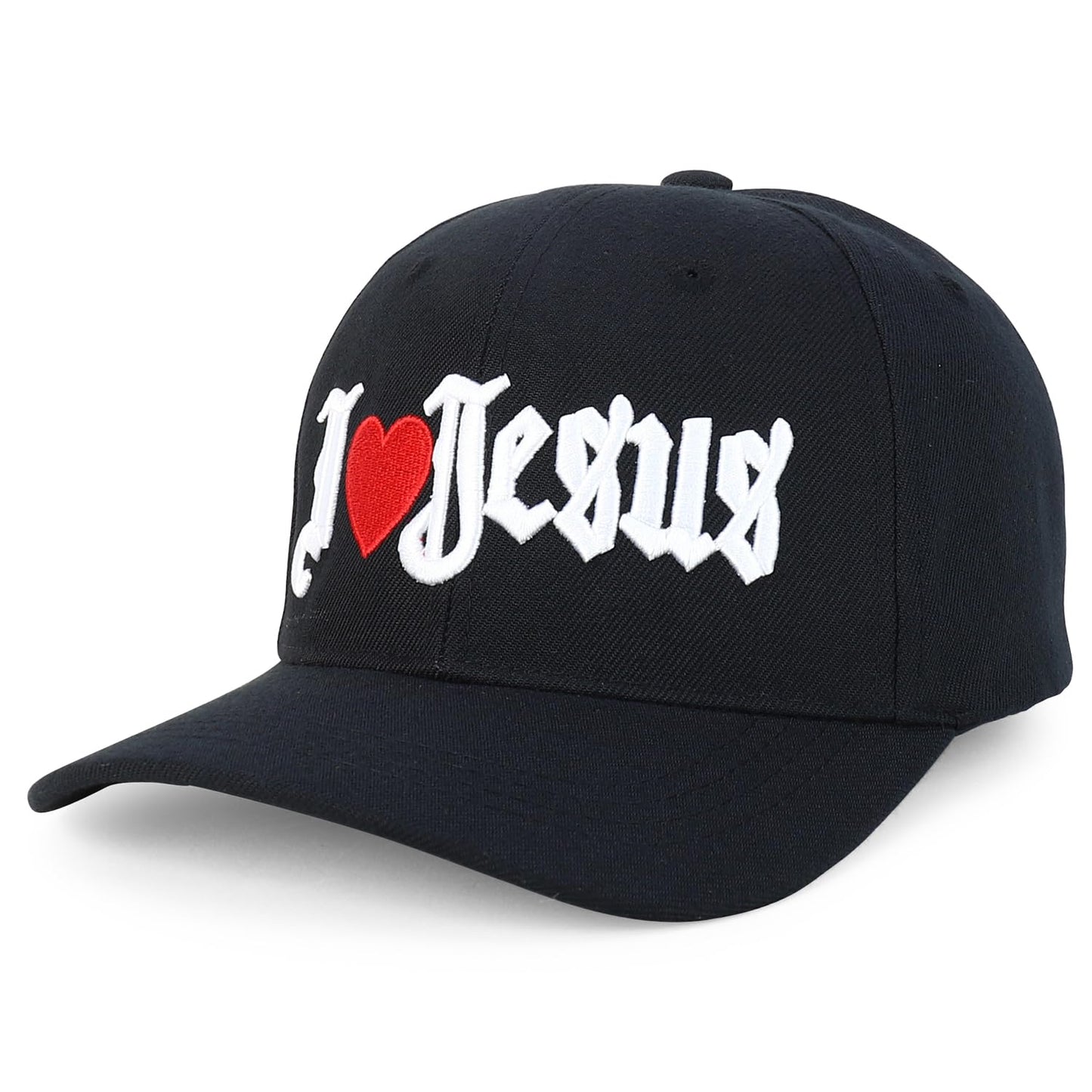 Jesus Praying Hand Embroidered Bold Faith Ball Cap