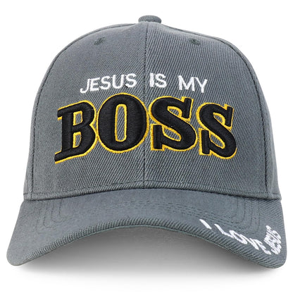 Jesus Praying Hand Embroidered Bold Faith Ball Cap
