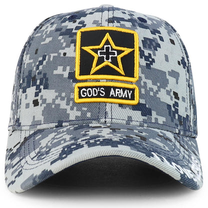 Jesus Praying Hand Embroidered Bold Faith Ball Cap