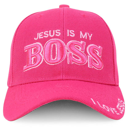 Jesus Praying Hand Embroidered Bold Faith Ball Cap