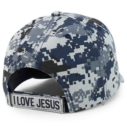 Jesus Praying Hand Embroidered Bold Faith Ball Cap