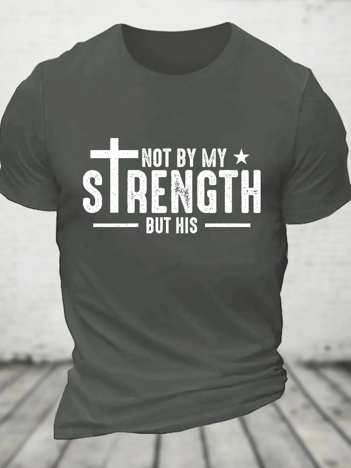 Faith Message Bible Verse Cotton T-shirt