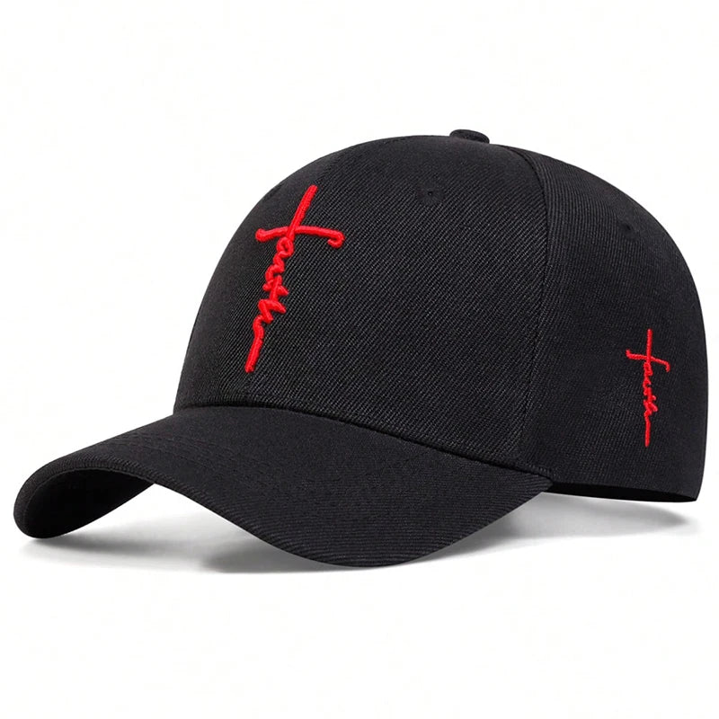 Fashion Faith Cross Embroidery Unisex Cap