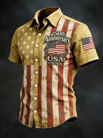 Men's 250th Anniversary American Flag Shirt