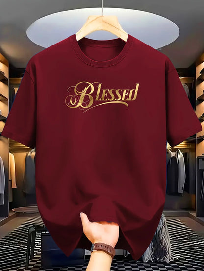 100% Cotton Blessed Printed Unisex Tee