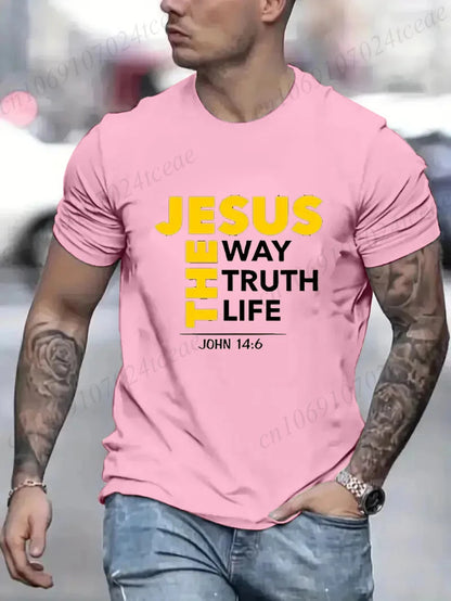 Jesus The Way Print Men's T Shirt