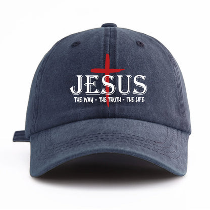 JESUS-The Way, The Truth, The Life” Print Cap