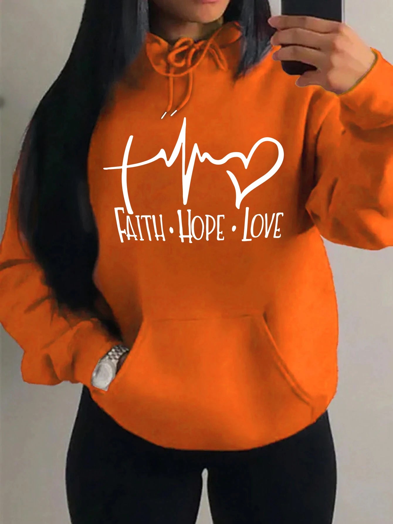 Faith Hope Love Graphic Women's Hoodie
