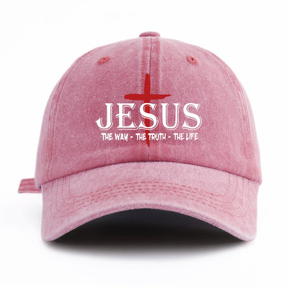 JESUS-The Way, The Truth, The Life” Print Cap
