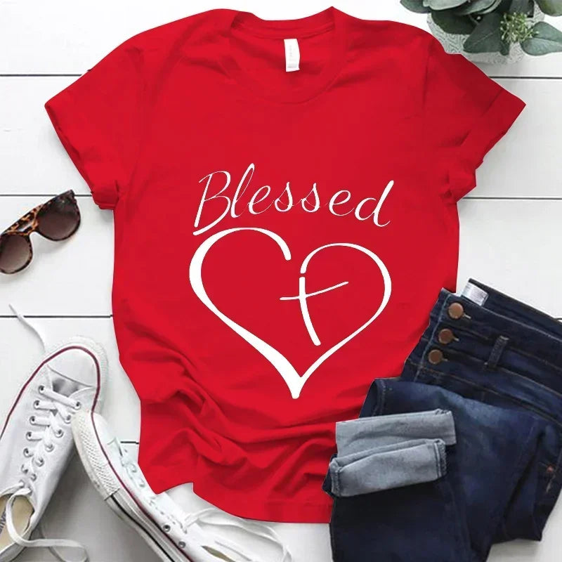 Blessed Cross and Heart Women's Tee
