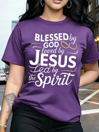 Blessed By God Loved By Jesus Tee