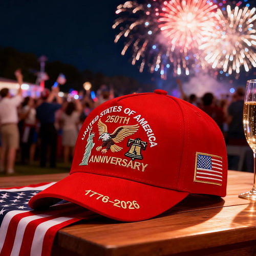 2026 USA 250th Anniversary Embroidered Unisex Cap